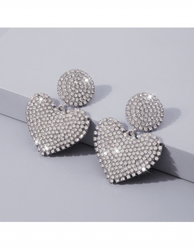 Replica Ladies Club Heart Rhinestone  Pendant Earrings #799179 $9.75 USD for Wholesale