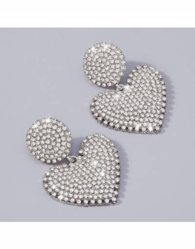 Replica Ladies Club Heart Rhinestone  Pendant Earrings #799179 $9.75 USD for Wholesale