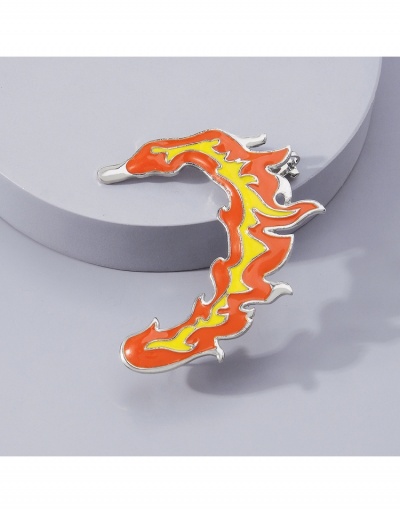  Personality Flame Design One Piece Geometric Earrings #799185 $6.98 USD, Wholesale Fashion Earrings