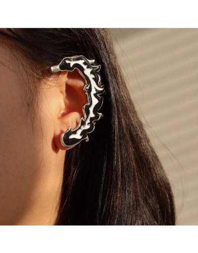 Replica  Personality Flame Design One Piece Geometric Earrings #799185 $6.98 USD for Wholesale