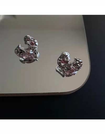 New Heart Zircon Design Earrings For Women #799195 $4.40 USD, Wholesale Fashion Earrings