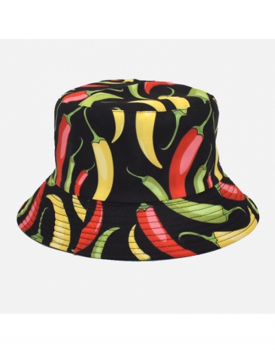 Replica  Versatile Sunscreen Chili Pattern Fisherman Hat #799199 $9.69 USD for Wholesale