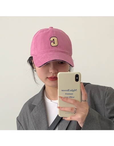 Replica  Korean Style Letter Versatile Baseball Cap #799206 $13.33 USD for Wholesale