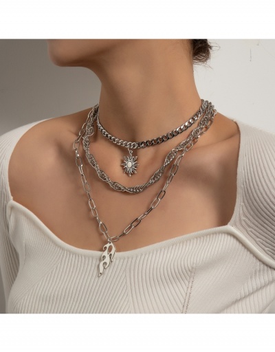 Replica  Metal  Retro Multi-layer Pendant Necklace #799210 $5.72 USD for Wholesale