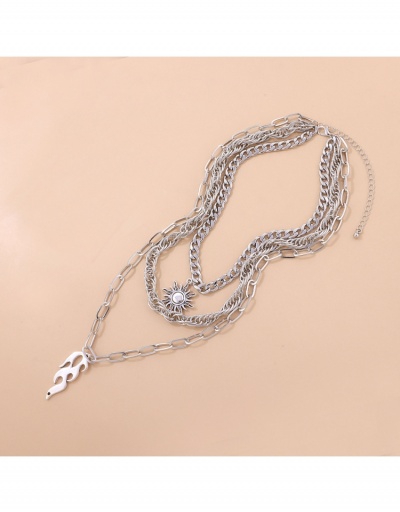 Replica  Metal  Retro Multi-layer Pendant Necklace #799210 $5.72 USD for Wholesale