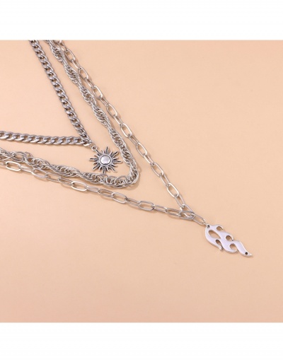 Replica  Metal  Retro Multi-layer Pendant Necklace #799210 $5.72 USD for Wholesale