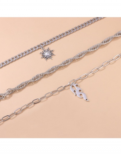 Replica  Metal  Retro Multi-layer Pendant Necklace #799210 $5.72 USD for Wholesale