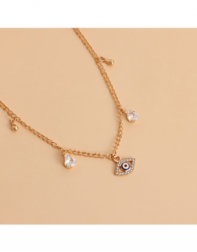 Replica  Simple Diamond Eye Pendant Necklace #799214 $4.59 USD for Wholesale