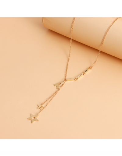 Replica  Simple Letter A Five-pointed Star Pendant Necklace #799216 $4.40 USD for Wholesale