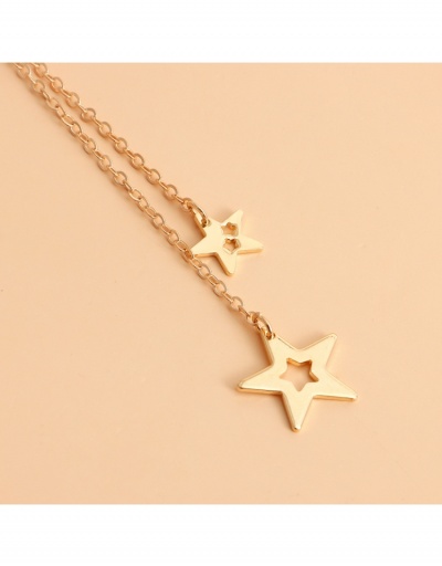 Replica  Simple Letter A Five-pointed Star Pendant Necklace #799216 $4.40 USD for Wholesale