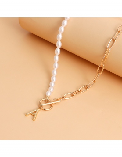 Replica  Minority Simple Letter A Pendant Necklace #799222 $3.74 USD for Wholesale