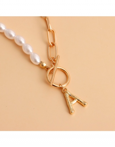 Replica  Minority Simple Letter A Pendant Necklace #799222 $3.74 USD for Wholesale