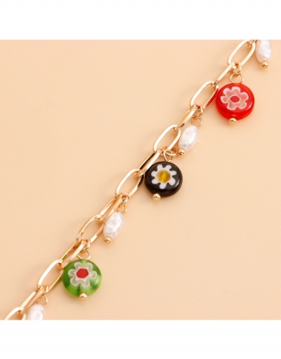 Replica  Minority Simple Circular Colorful Female Necklace #799224 $4.65 USD for Wholesale