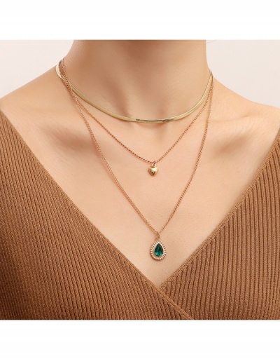 Replica  Creative Multi-layer Flat Snake Chain Necklace #799226 $5.38 USD for Wholesale