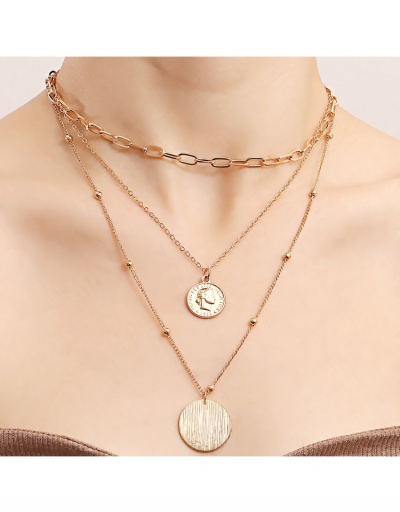  Chinese Style Coin Pendant Female Necklace #799228 $4.34 USD, Wholesale Fashion Necklaces