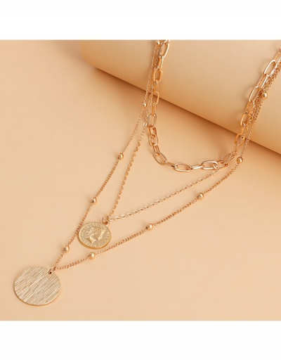 Replica  Chinese Style Coin Pendant Female Necklace #799228 $4.34 USD for Wholesale