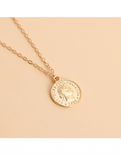 Replica  Chinese Style Coin Pendant Female Necklace #799228 $4.34 USD for Wholesale