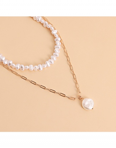 Replica  Fashion Simple Double-layer Faux Pearl Collarbone Chain #799229 $4.30 USD for Wholesale