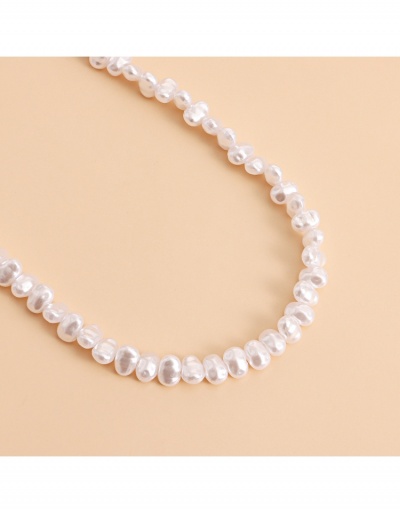 Replica  Fashion Simple Double-layer Faux Pearl Collarbone Chain #799229 $4.30 USD for Wholesale