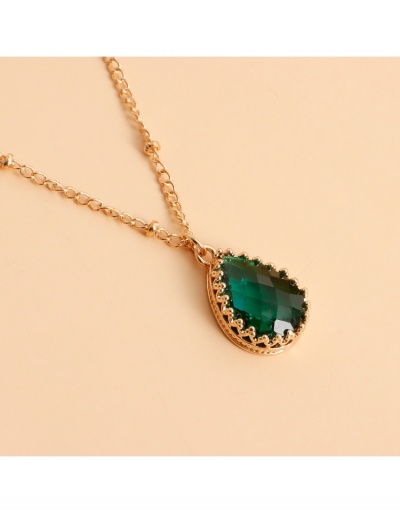 Replica  Metal Rhinestone Pendant Agate Necklace #799238 $4.18 USD for Wholesale