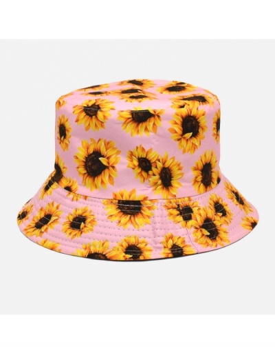 Replica  Sunflower Print Fashion Fisherman's Hat #799244 $8.65 USD for Wholesale