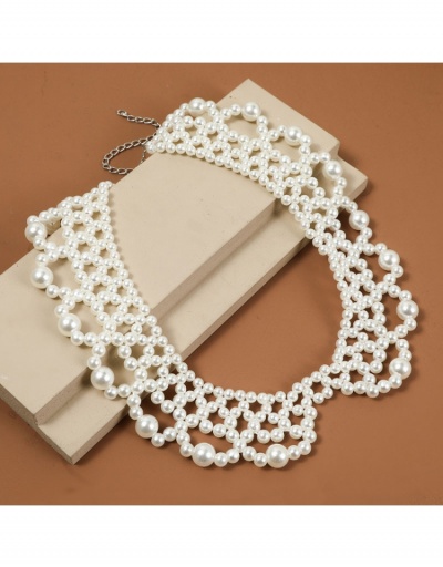 Replica  Korean Simple Faux Pearl Necklace For Women #799248 $7.54 USD for Wholesale