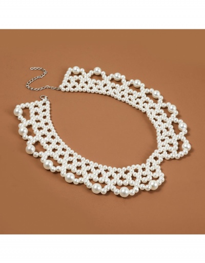 Replica  Korean Simple Faux Pearl Necklace For Women #799248 $7.54 USD for Wholesale