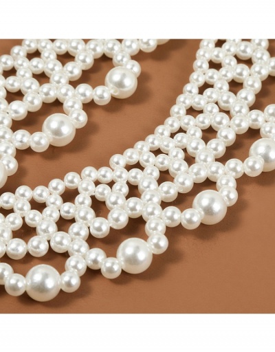 Replica  Korean Simple Faux Pearl Necklace For Women #799248 $7.54 USD for Wholesale