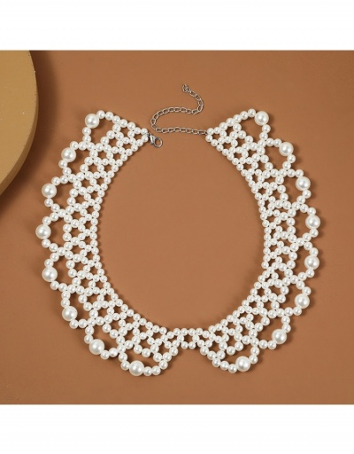 Replica  Korean Simple Faux Pearl Necklace For Women #799248 $7.54 USD for Wholesale