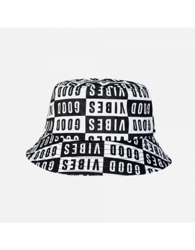 Replica Casual Unisex   Printing Grid Cotton Bucket Hats #799259 $9.67 USD for Wholesale