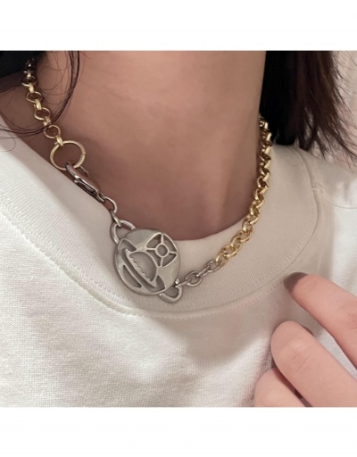 Replica Hip Hop Hollow Out UFO Necklaces For Women #799260 $9.85 USD for Wholesale