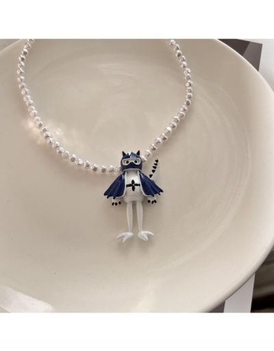 Cute Faux Pearl Cartoon Character Pendant Necklaces #799261 $14.34 USD, Wholesale Fashion Necklaces