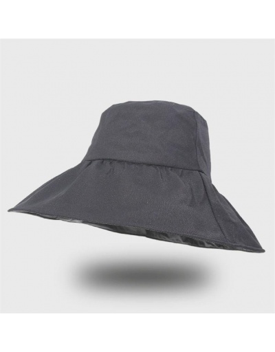  Women Ruched Sun Protection Beach Wide Brim Hats #799266 $12.15 USD, Wholesale Fashion Hats