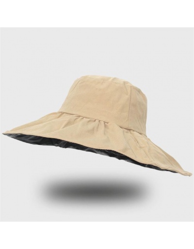 Replica  Women Ruched Sun Protection Beach Wide Brim Hats #799266 $12.15 USD for Wholesale