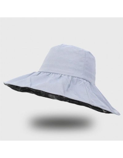 Replica  Women Ruched Sun Protection Beach Wide Brim Hats #799266 $12.15 USD for Wholesale