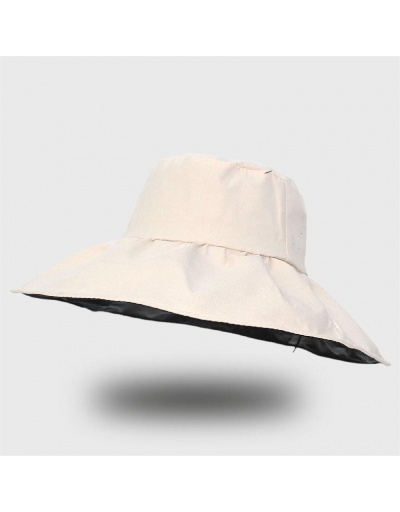 Replica  Women Ruched Sun Protection Beach Wide Brim Hats #799266 $12.15 USD for Wholesale