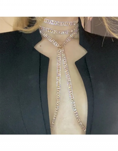  Sexy Rhinestone Multi-layer Necklace For Women #799277 $23.35 USD, Wholesale Fashion Necklaces