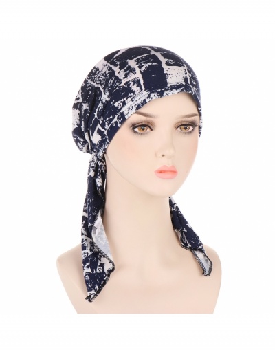 Replica  Flower Decor Muslim Scarf Cap #799278 $8.95 USD for Wholesale