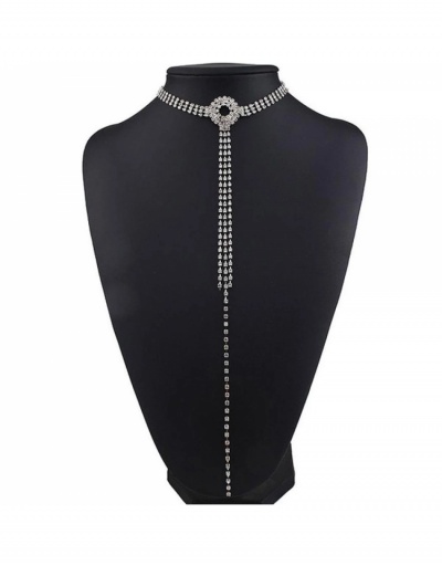 Replica Trendy Solid Rhinestone Necklaces For Women #799283 $13.50 USD for Wholesale