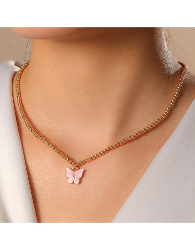  Butterfly Simple Design Necklace For Ladies #799290 $8.15 USD, Wholesale Fashion Necklaces