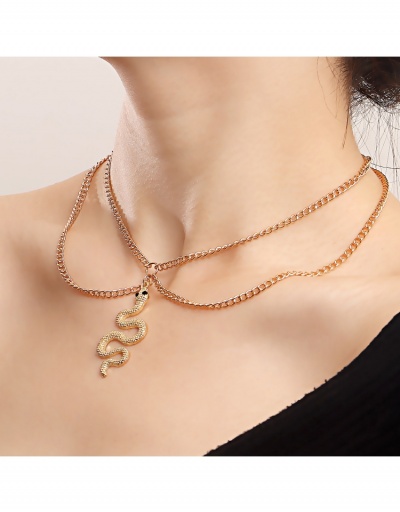 Stylish Snake Pendant Necklaces For Women #799293 $4.03 USD, Wholesale Fashion Necklaces