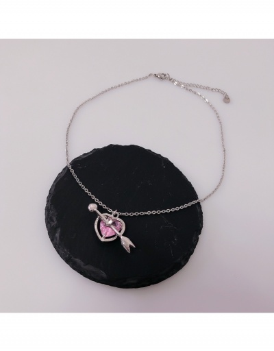   Fashion Crystal Heart Pendant Necklace #799301 $6.89 USD, Wholesale Fashion Necklaces