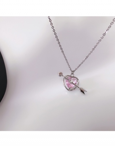 Replica   Fashion Crystal Heart Pendant Necklace #799301 $6.89 USD for Wholesale