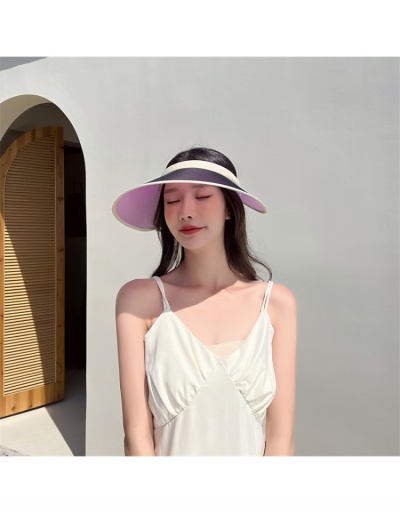  Sunshade Leisure Time Contrast Color Sun Hat #799309 $8.13 USD, Wholesale Fashion Hats