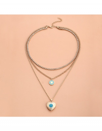 Replica  Blue Ocean Flip Multi-layer Pendant Necklace #799310 $8.20 USD for Wholesale