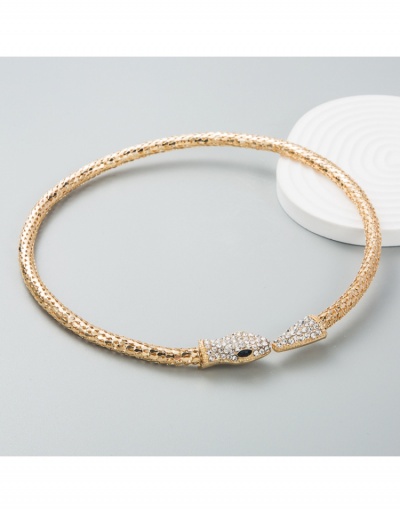 Replica  Hip Hop Style Snake Rhinestone Necklace #799314 $8.32 USD for Wholesale