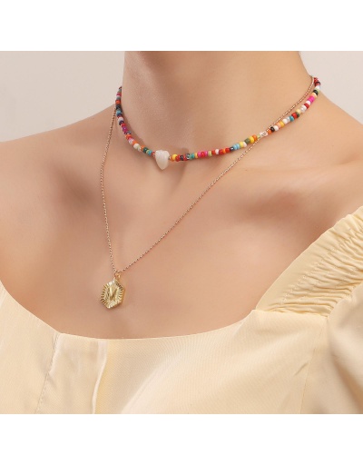 Replica  Letter Alloy Material Beads Pendant Necklace #799337 $4.08 USD for Wholesale