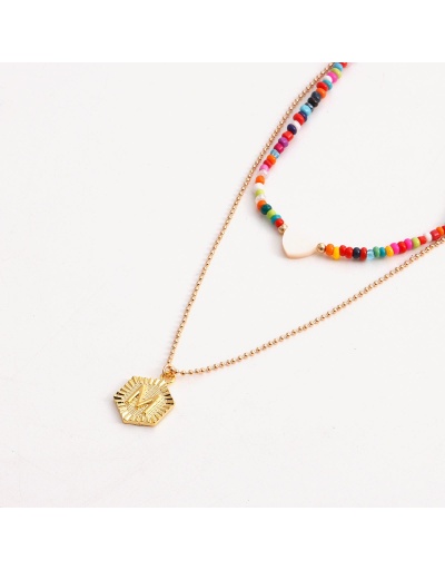 Replica  Letter Alloy Material Beads Pendant Necklace #799337 $4.08 USD for Wholesale