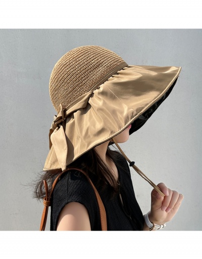 Casual Women's Summer Wide Brim Sun Hat #799338 $11.42 USD, Wholesale Fashion Hats