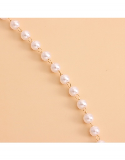 Replica  Heart Faux Pearl Geometric Versatile Pendant Necklace #799343 $4.24 USD for Wholesale